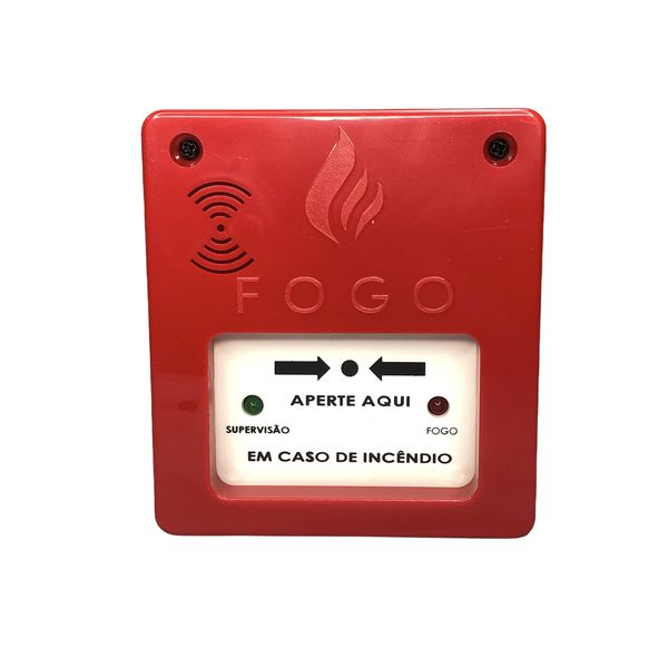 Acionador Manual De Incêndio Endereçavel Segurimax Compact 20 a 30 Vcc