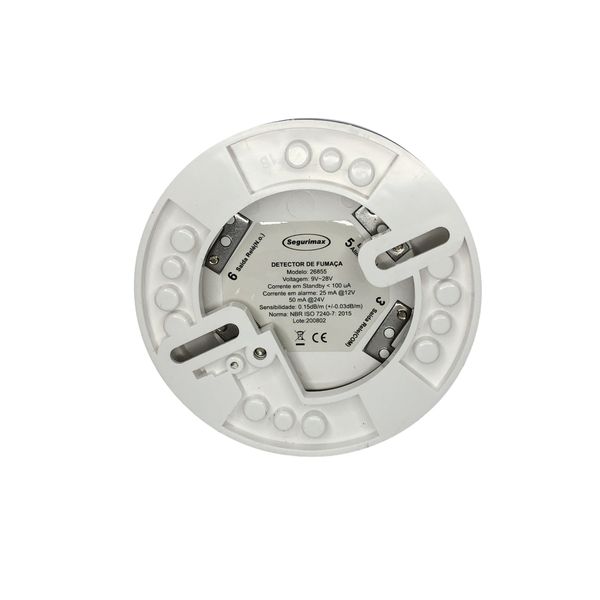 Detector Optico De Fumaça Segurimax 12/24V Contato Seco 