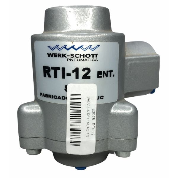 Valvula Pneumatica De Retenção Mola 1/2 Werk Schott Rti-12