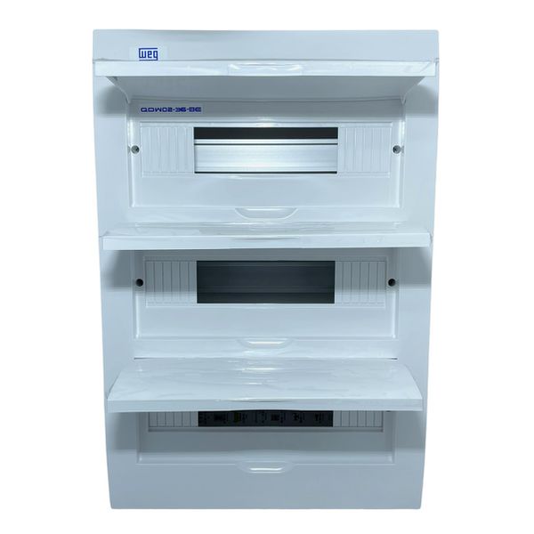 Quadro De Distribuição De Embutir Weg 36 Disjuntores Branco