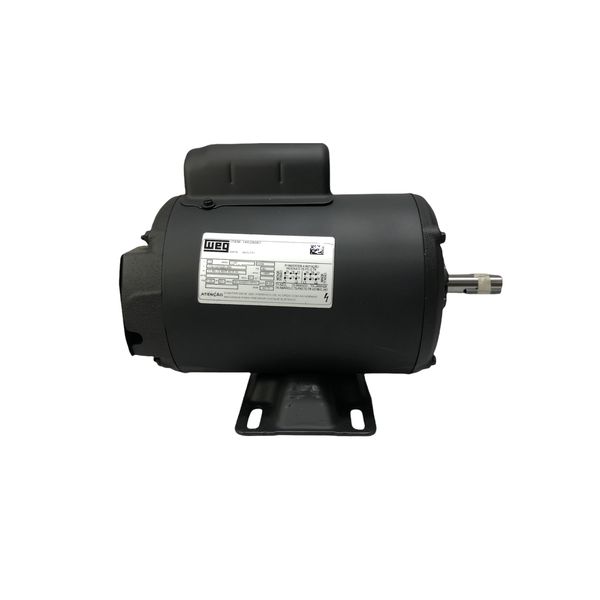 Motor Elétrico Monofásico (Betoneira) Weg 1CV 4 Polos 1800RPM Baixa Rotação E56H B3D 