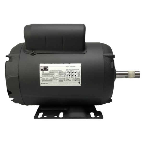 Motor Elétrico Monofásico (Betoneira) Weg 2CV 4 Polos 1800RPM Baixa Rotação E56H B3D 