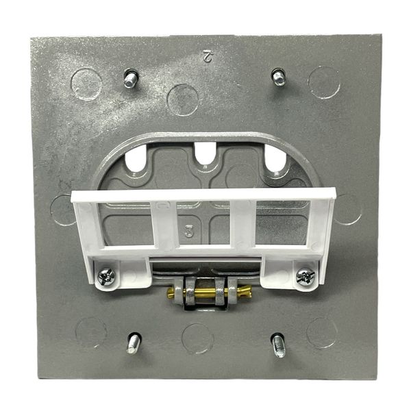 Tampa Unha Simples 4x4 P/ Caixa 3 Tomada RJ Piso Tramontina