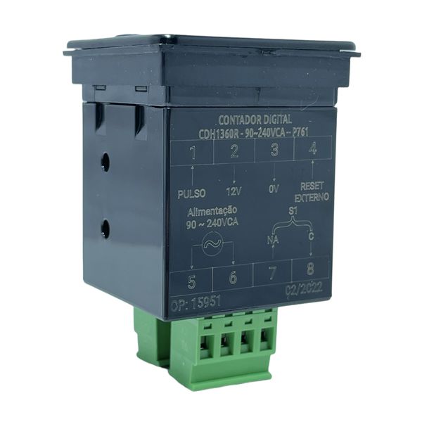 Contador de Pulso Digital Tholz 90-240vca 48x48mm CDH1360R