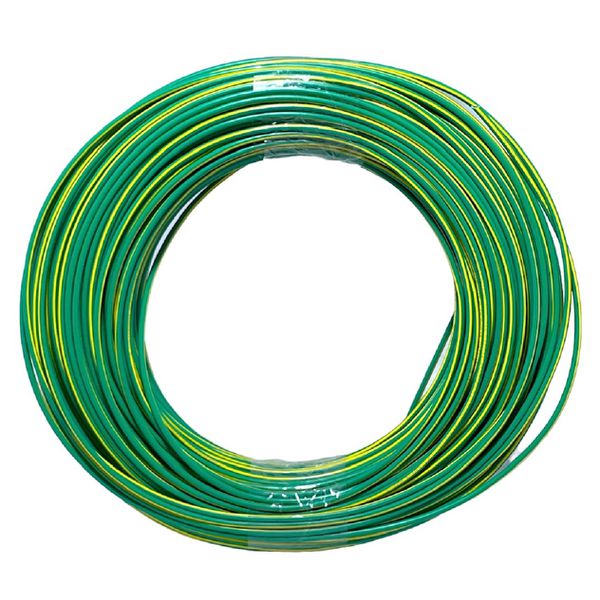 100Mts Cabo Flexivel 2,5mm² Verde/Amarelo 750V 70°C Inmetro