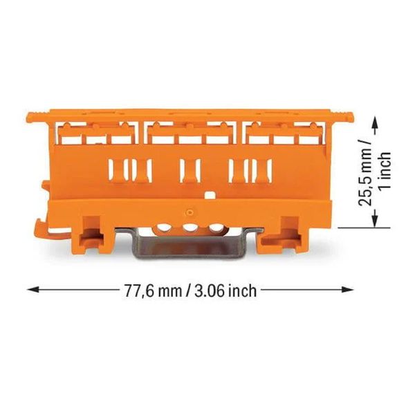 Kit 10 Suporte De Fixação De Conector Para Trilho Din Wago