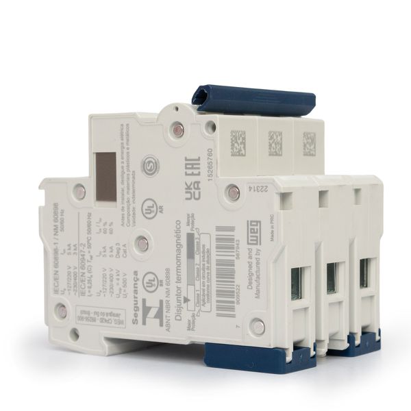 Disjuntor Tripolar Curva C 20A 3kA Weg 400V MDWP-C20-3