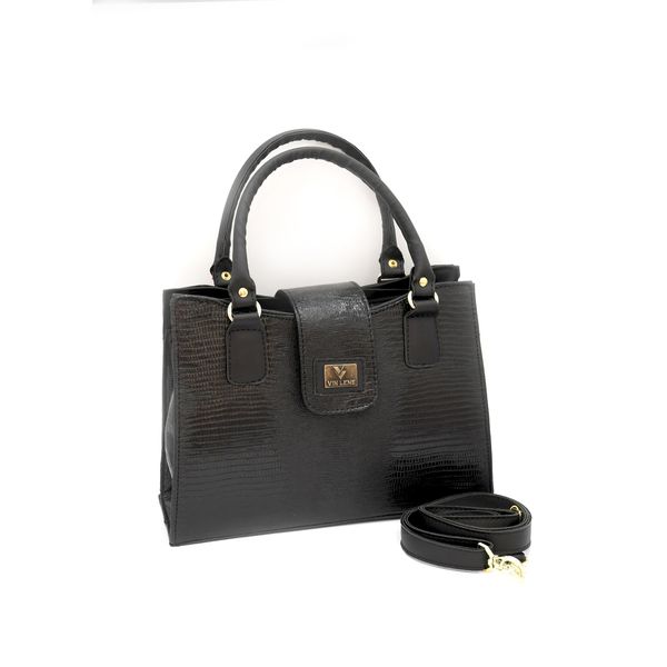 BOLSA FEMININA ESTILO PASTA PRETA-VINLENE