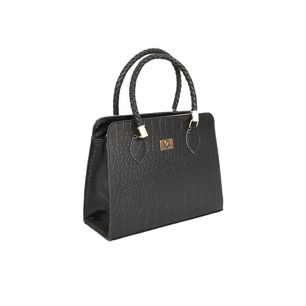 BOLSA FEMININA CROCO PRETA-VINLENE