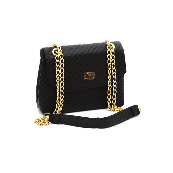 BOLSA TRANSVERSAL CORRENTE DOURADA-VINLENE