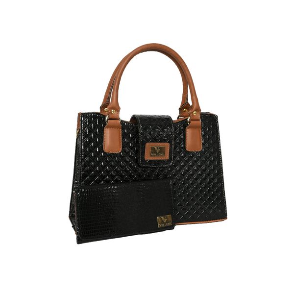 kIT BOLSA FEMININA ESTILO PASTA+ UMA CARTEIRA-VINLENE