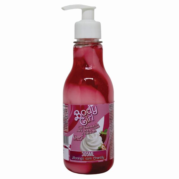 Body Girl Gel Hidratante Beijável ( fragrância morango com chantilly) 305ml