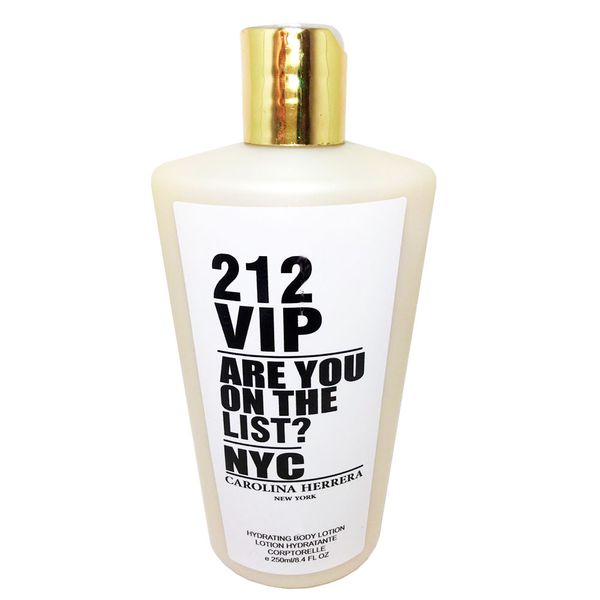 creme Hidratante Corporal 212 Vip Carolina Herreira grandes grifes 250ml 