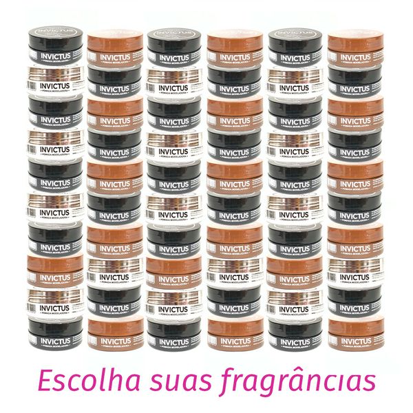 Kit "60" Pomada Modeladora Invictus Look 120g 