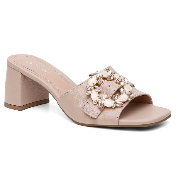 Tamanco Violanta Couro Gigi Nude