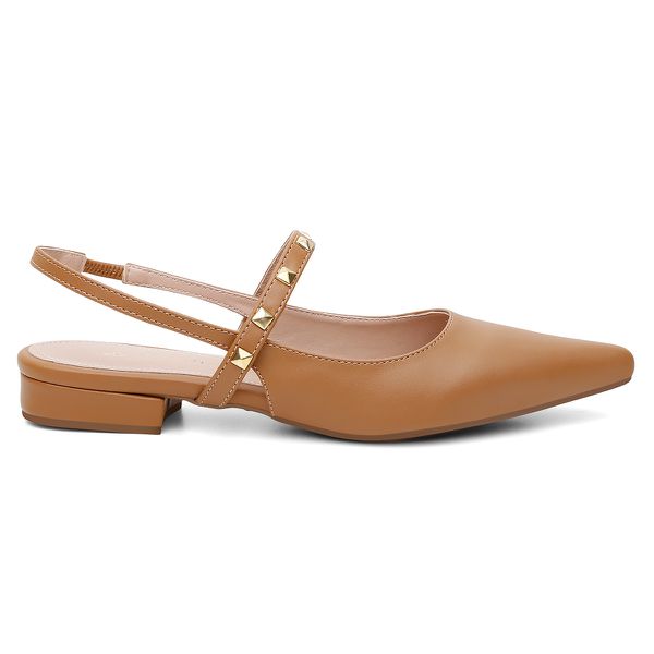SLINGBACK VIOLANTA JADE CARAMELO | Violanta Calçados Femininos
