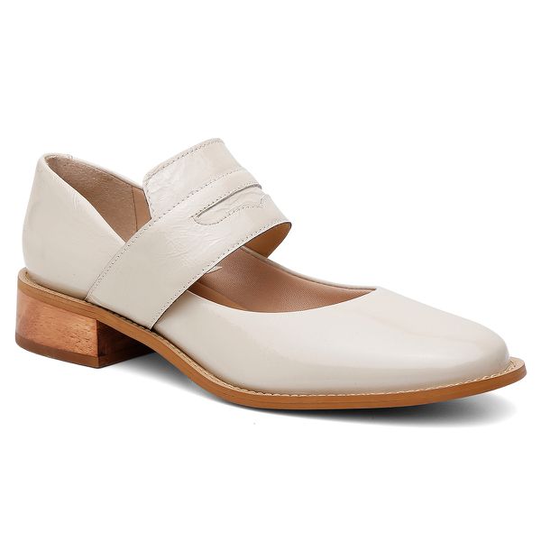 Sapato Violanta Flora Off White