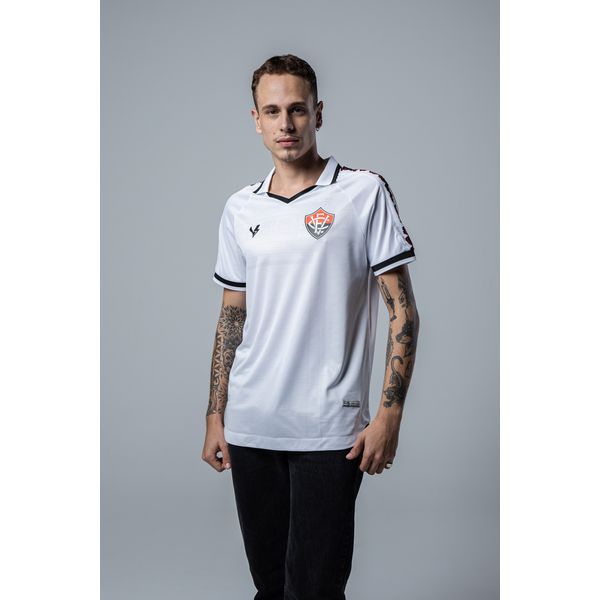 Camisa Masculina Jogo 2 2023 Vitória Branca Volt