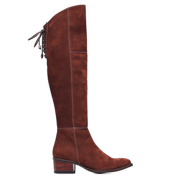Bota over nobuck top