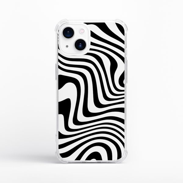 Capinha Minimalista para Celular Abstract Preto e Branco