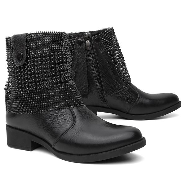 Malha Metal Bota Schutz Malha Preta Bota Cano Curto Bota Schutz
