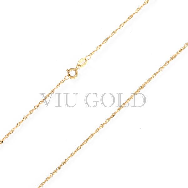 Corrente Singapura de 40cm em ouro 18k amarelo