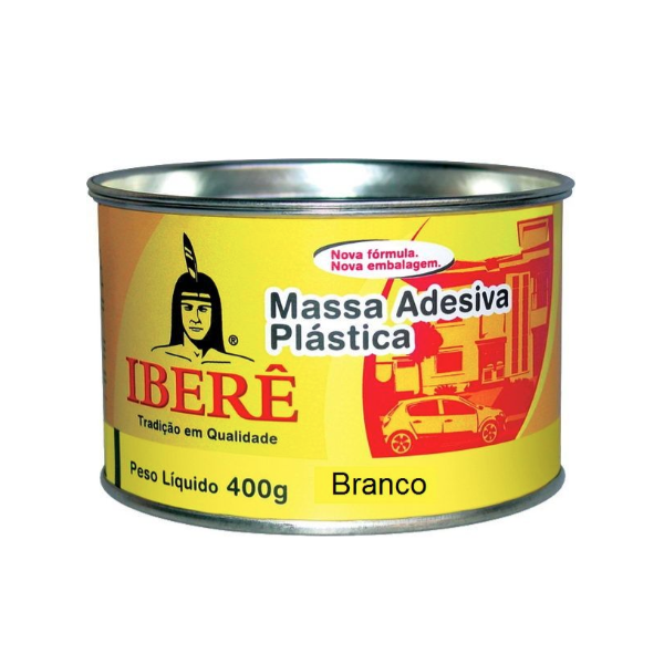 MASSA PLÁSTICA BRANCA 400G IBERE