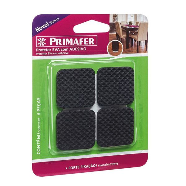 PROTETOR EVA COM ADESIVO 3,5X3,5CM 4 PEÇAS - 2113 PRIMAFER