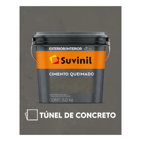 Cimento Queimado 5KG Suvinil - Túnel de Concreto 