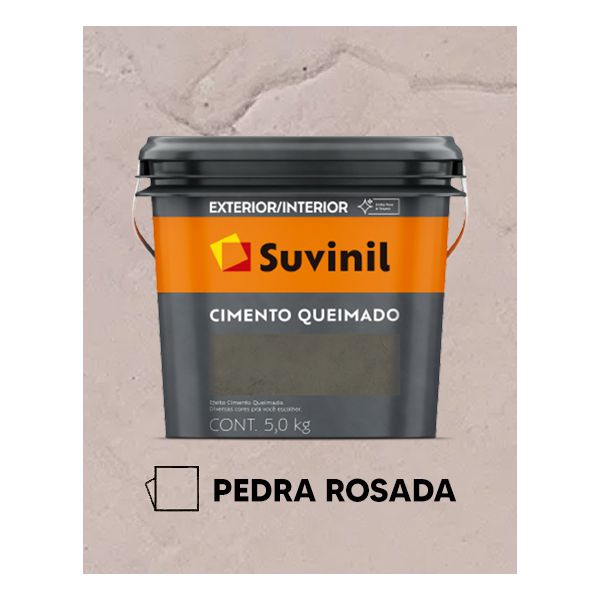 Cimento Queimado 5KG Suvinil - Pedra Rosada