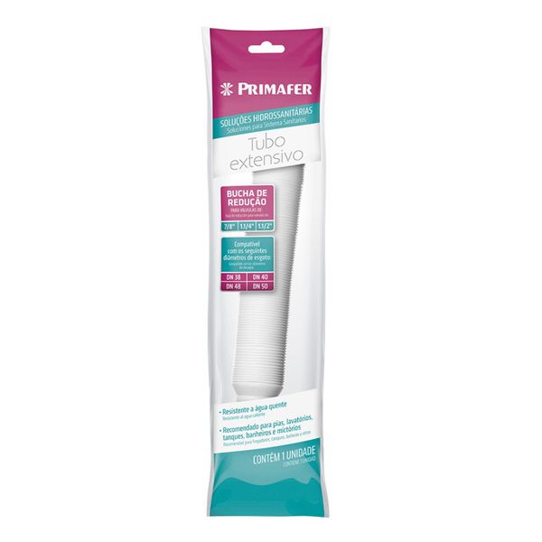 SIFÃO EXTENSÍVEL 720MM PLÁSTICA BC PR7102 PRIMAFER