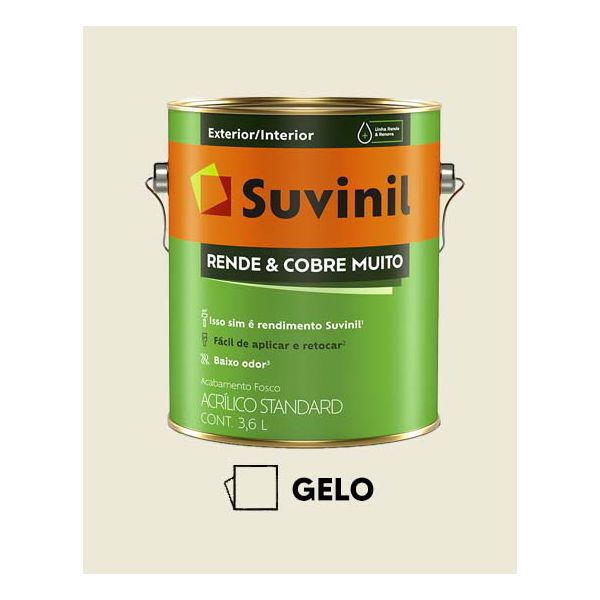 Tinta Rende e Cobre Muito Suvinil - Gelo