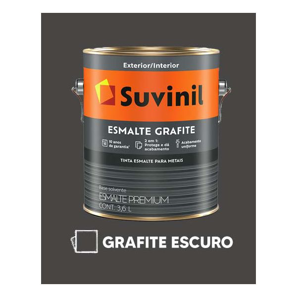 ESMALTE GRAFITE FOSCO SUVINIL - GRAFITE ESCURO