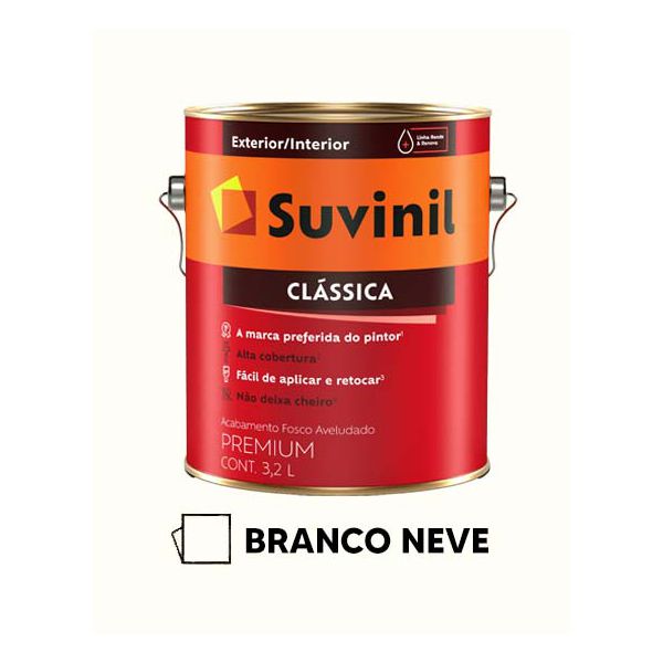 Tinta Clássica Suvinil - Branco Neve