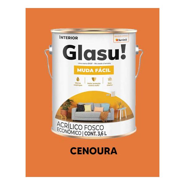 Tinta Muda Fácil Glasu! - Cenoura