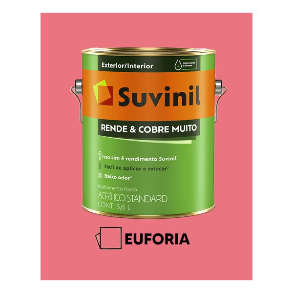 Tinta Rende e Cobre Muito Suvinil - Euforia 