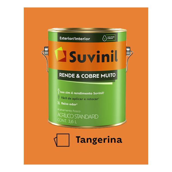 Tinta Rende e Cobre Muito Suvinil - Tangerina