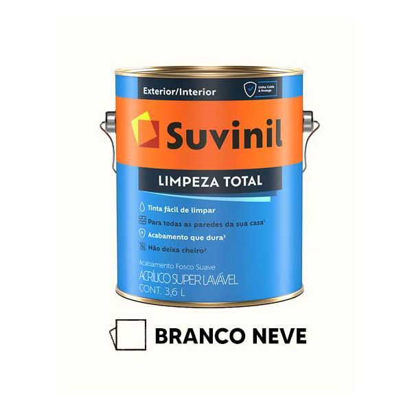 Tinta Limpeza Total Suvinil - Branco Neve