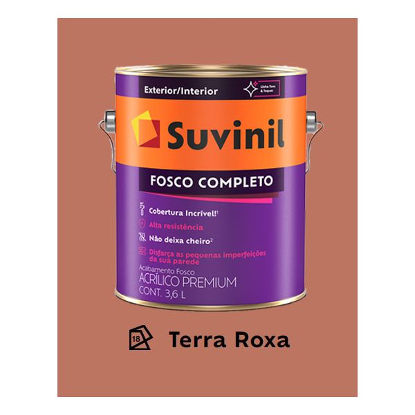 Tinta Fosco Completo Suvinil - Terra Roxa