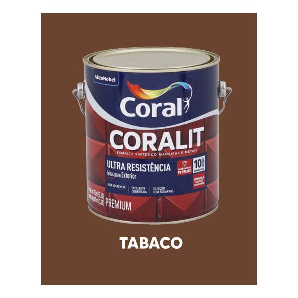 Esmalte Sintético Brilhante Coralit - Tabaco