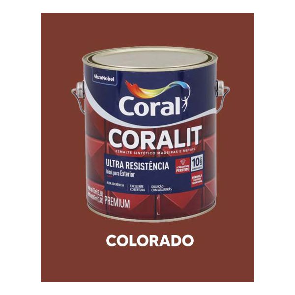 Esmalte Sintético Brilhante Coralit - Colorado 