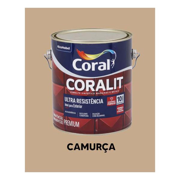 Esmalte Sintético Brilhante Coralit - Camurça