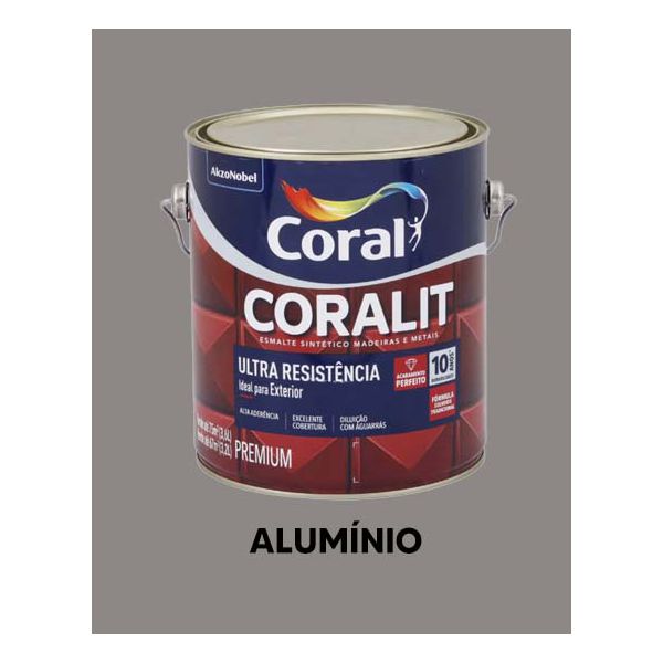 Esmalte Sintético Brilhante Coralit - Alumínio