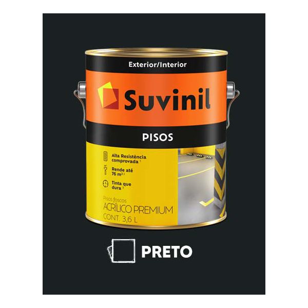 Tinta Piso Suvinil - Preto