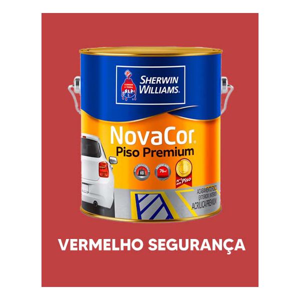 Tinta Piso Novacor - Vermelho Segurança