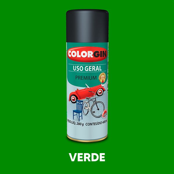 Spray Uso Geral Colorgin - Verde