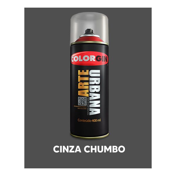 Spray Arte Urbana 400ml - Cinza Chumbo