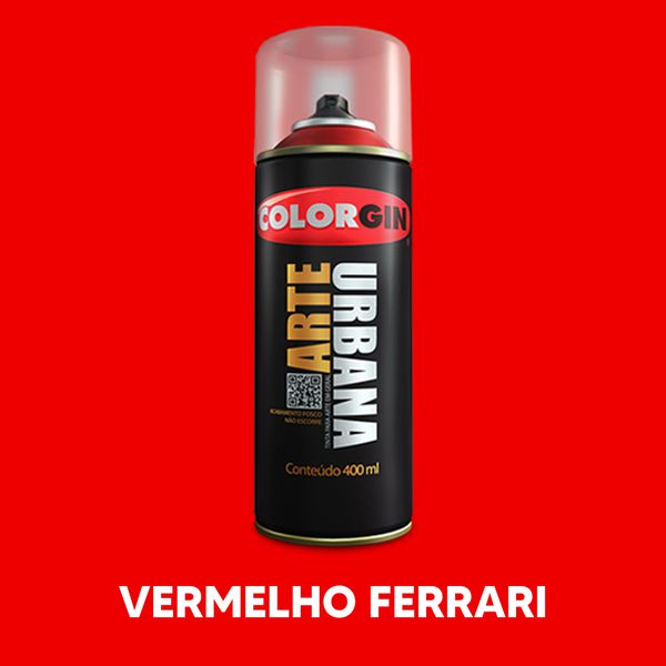 Spray Arte Urbana 400ml - Vermelho Ferrari