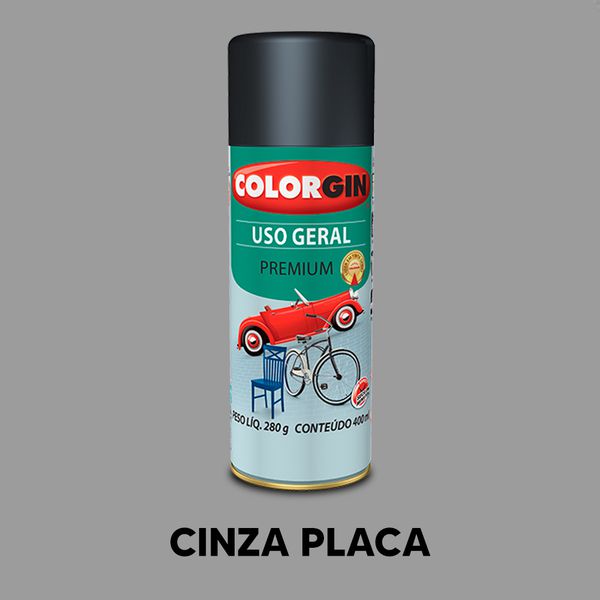 Spray Uso Geral Colorgin - Cinza Placa