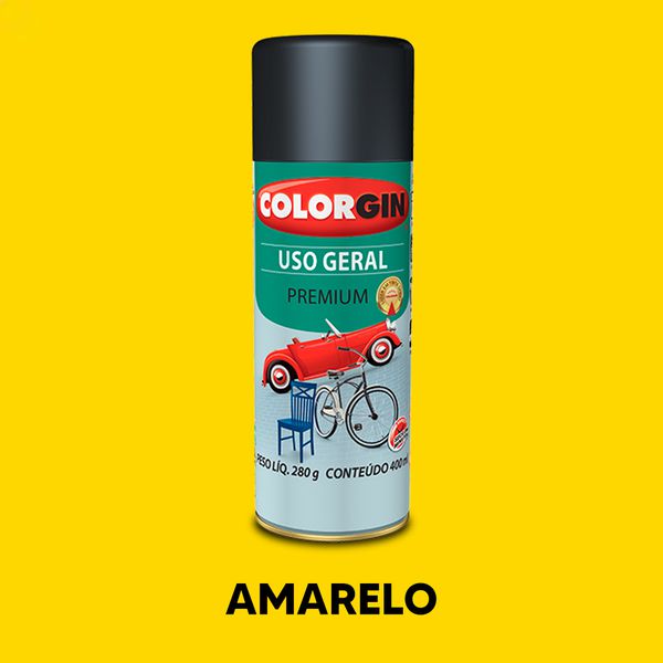 Spray Uso Geral Colorgin - Amarelo